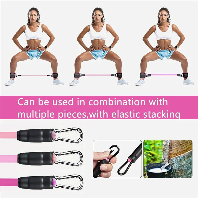 Fitness Workout Exercise Equipment Resistance Band Set